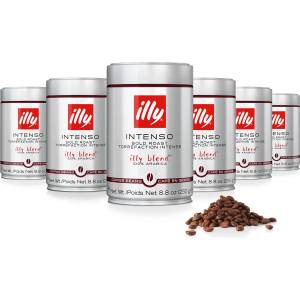 illy Ily Intenso Тъмно кафе на зърна 250гр 6 бр