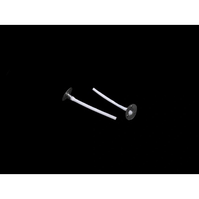 Stoklasa Knot na svíčky s plíškem 4,3 cm bílá