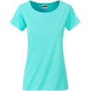 James & Nicholson Klasické dámské tričko z biobavlny 8007 Olivová