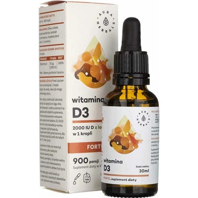 Aura Herbals Vitamín D3 Forte Quali -D kvapky 30 ml