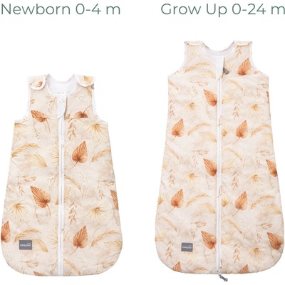 Sleepee Rastúca súprava celoročných vakov Newborn & Grow Up Bohemian Sand