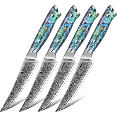 Damano DAMANO® steakový set 4 damaškových nožů LAGOON DMS-279 (5")