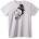 NOONEBRAND Тениска Бодлив Кос и Звезда - L, White
