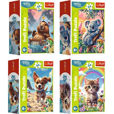 Trefl Мини пъзел Trefl от 54 части - Цветният свят на приключенията, асортимент (54109)