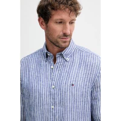 Tommy Hilfiger риза мъжка от лен (MW0MW42400)