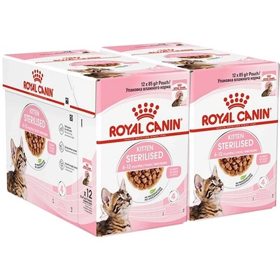 Royal Canin Kitten Sterilised консерви в сос за кастрирани котенца 24 x 85 г