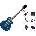 SX EC3H Premium SET Translucent Blue Електрическа китара
