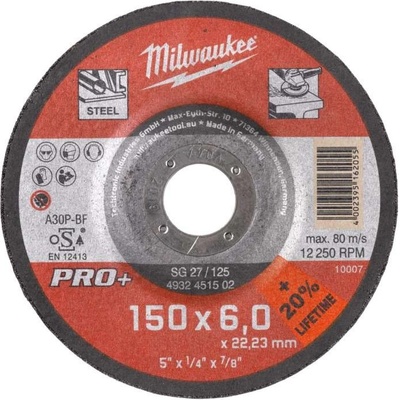 MILWAUKEE Kotouč brusný GrW SG27/150x6 PRO+ 4932471387