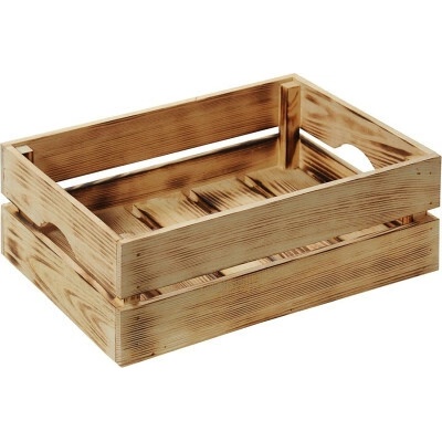 Kesper Dřevěná bedna Kesper borovice plamenná úprava 15 x 30 x 40 cm, 18 l, 4 ks