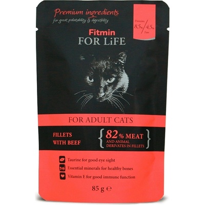 Fitmin Cat For Life Beef 85 g