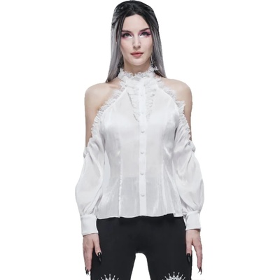 Devil fashion дамска блуза devil fashion - Плътно прилепнала, без рамена, готик - sht08102