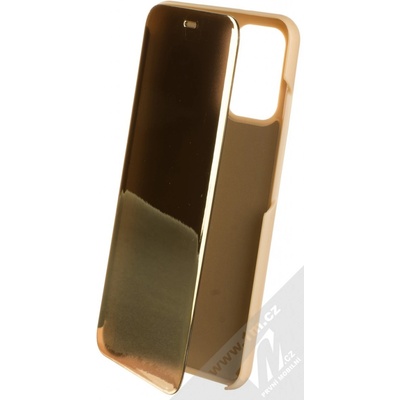 Pouzdro 1Mcz Clear View Xiaomi Redmi Note 10, Redmi Note 10S, Poco M5s zlaté