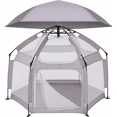 iMex Kids Dětská ohrádka 130 x 85 cm šedá – Zboží Mobilmania