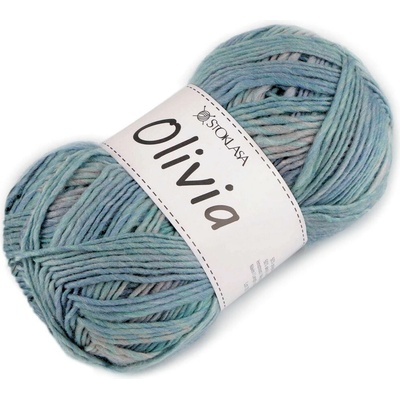 Pletací příze Olivia melírovaná 100 g Varianta: 5 tyrkys, Balení: 1 ks 58809/150568/271772