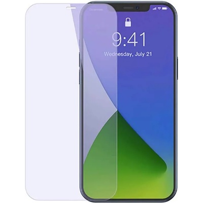 Baseus Full Screen Anti-bluelight Tempered Glass (SGAPIPH67N-LF02) - стъклено защитно покритие за целия дисплей на iPhone 12 Pro Max (прозрачен) (2 броя)