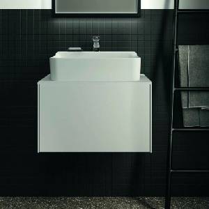 Ideal Standard Atelier Conca матово бял стенен шкаф с 1 чекмедже и плот с централен изрез 60 см (T3928Y1)