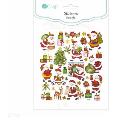DpCraft Vánoční samolepky Santa 32 ks
