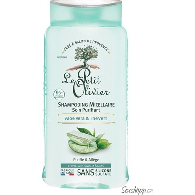 Le Petit Olivier šampon s obsahem aloe vera a extraktu ze zeleného čaje 250 ml