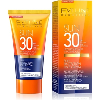 Eveline Cosmetics Слънцезащитен Крем За Лице Spf 30 Слънцезащитен продукт дамски 50ml