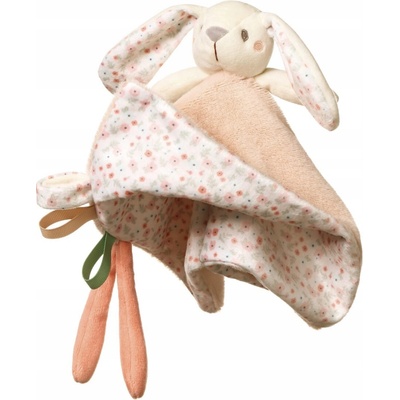 BabyOno Přítulníček mazlíček s chrastítkem Baby Bunny. 25 x 25 cm – Zboží Dáma