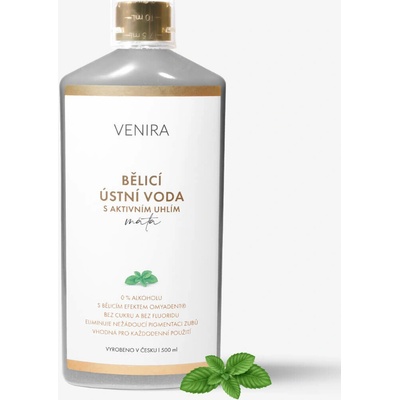 Venira bieliaca s aktívnym uhlím, mäta, 500 ml