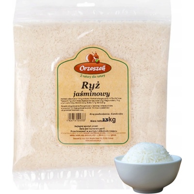 Orzeszek Jazmínová ryža biela 2,5 kg