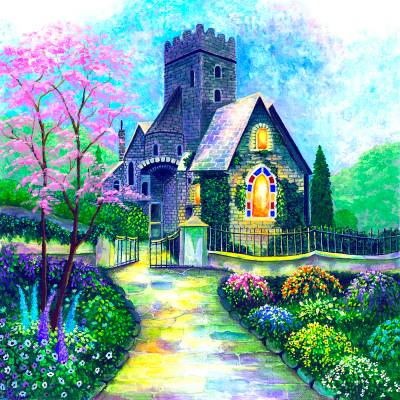 SunsOut - Puzzle Irish Church - 500 piese