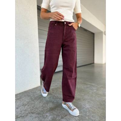 Eshopat Dámské rifle balloon fit Valoire Wine Red