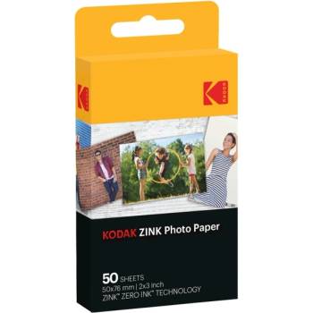Kodak Фотохартия Kodak ZINK 2x3 inch, за Kodak ZINK, 50 листа (RODZ2X350)
