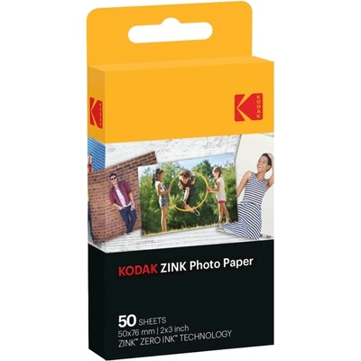Kodak Фотохартия Kodak ZINK 2x3 inch, за Kodak ZINK, 50 листа (RODZ2X350)