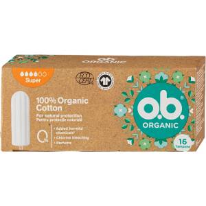 o. b Тампони 100% Organic Super, 16 бр (2197466)