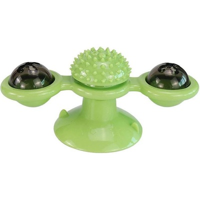 Интерактивна играчка за котки-вятърна мелница, fda, зелена (4361-gn)