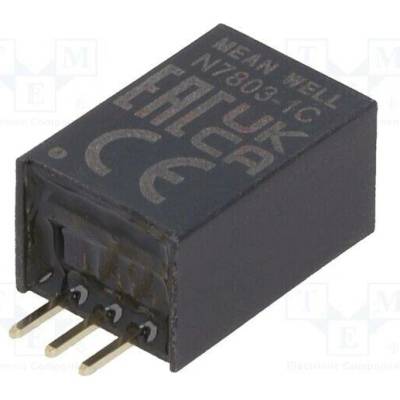 MEAN WELL N7803-1C Měnič: DC/DC; Uvst: 6÷36VDC; Uvýst: 3,3VDC; Ivýst: 0÷1000mA; THT; N78