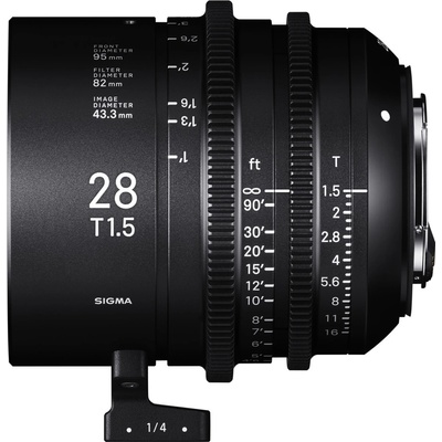 SIGMA CINE 28mm T1.5 FF FL FCE METRIC Fully Luminous Canon EF