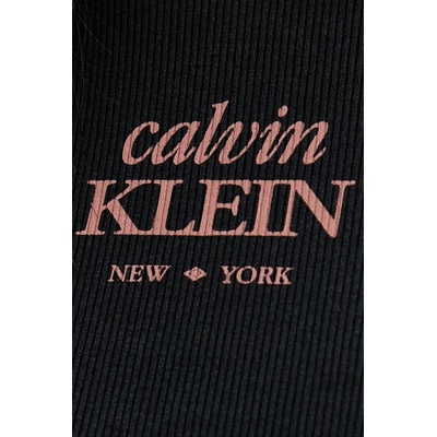 Calvin Klein Jeans тениска дамска от памук с еластан (LV047F240G)