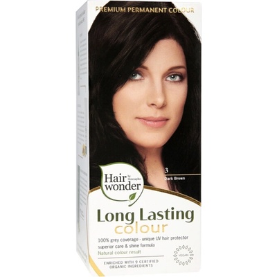 Hairwonder by Hennaplus Dlouhotrvající barva TMAVĚ HNĚDÁ 3