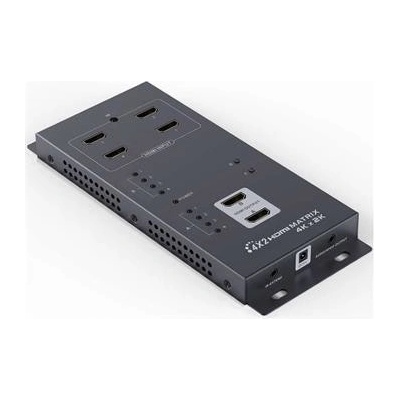 PremiumCord HDMI matrix switch 4:0 s audiem, 4Kx2K khswit42c