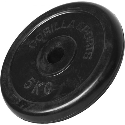 Gorilla Sports pogumovaný litina 5 kg 31 mm