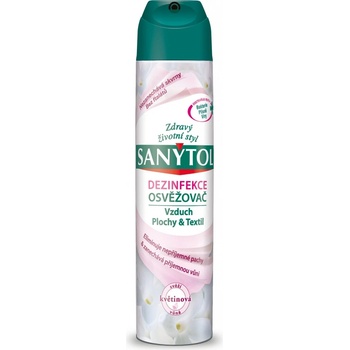 Sanytol Květinová vůně desinfekční osvěžovač vzduchu na plochy a textil 300 ml