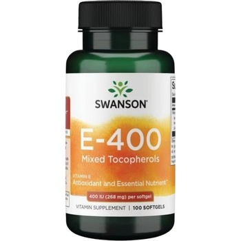 Image 1 of Swanson Vitamin E 200 IU - Mixed Tocopherols [250 капсули]