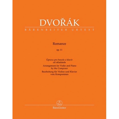 Romance op. 11 Úprava pre husle a klavír od skladateľa Antonín Dvořák