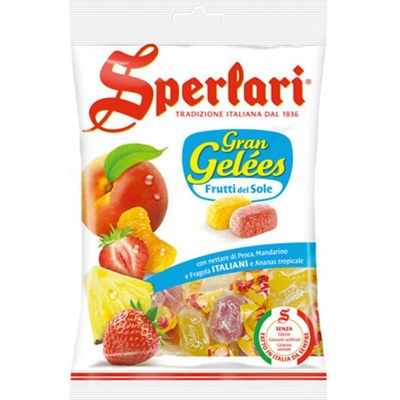 Sperlari Gran Gelées ananás, jahoda, mandarínka a marhuľa 1kg
