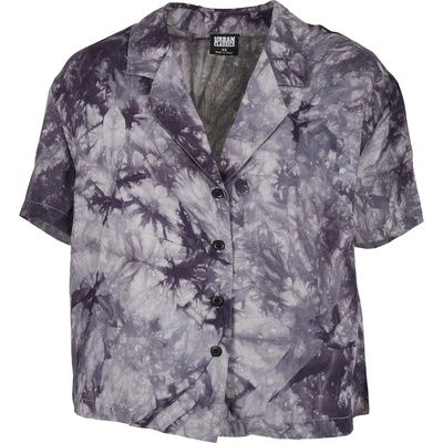 Urban Classics Дамска риза Urban Classics Tie Dye Resort Shirt UB-TB4374-03165 - Лилав, размер XS