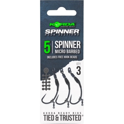 Korda Spinner Hook Sections Barbed vel.5 3 ks