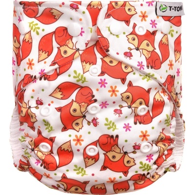 T-TOMI Nohavičková plienka AIO prebaľovací set PAT foxes