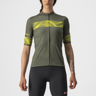 Castelli FENICE dámsky 075 voj.zelená/žltá