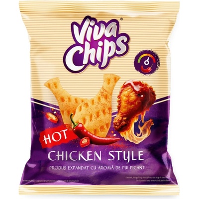VIVA CHIPS křupavé chipsy s pikantní kuřecí příchutí 50 g