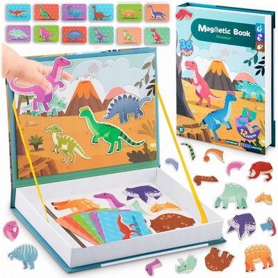 Ricokids Magnetická kniha Puzzle Dinosauři