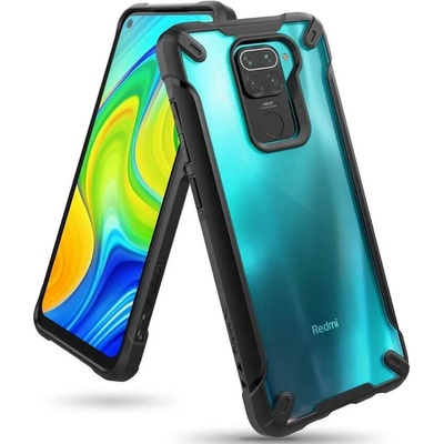 Ringke Противоударен Хибриден Калъф за Xiaomi Redmi Note 9, Ringke Fusion X Case, Черен (8809758100671)