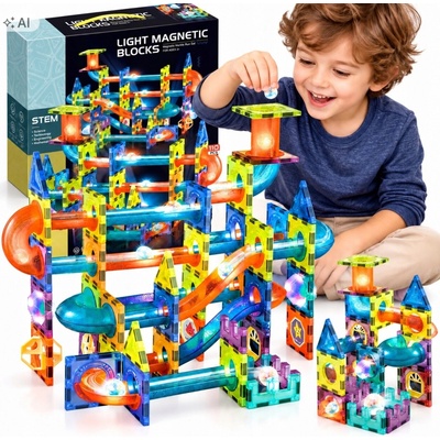 click4TOYS Svietiace Magnetické Kocky (110 ks)